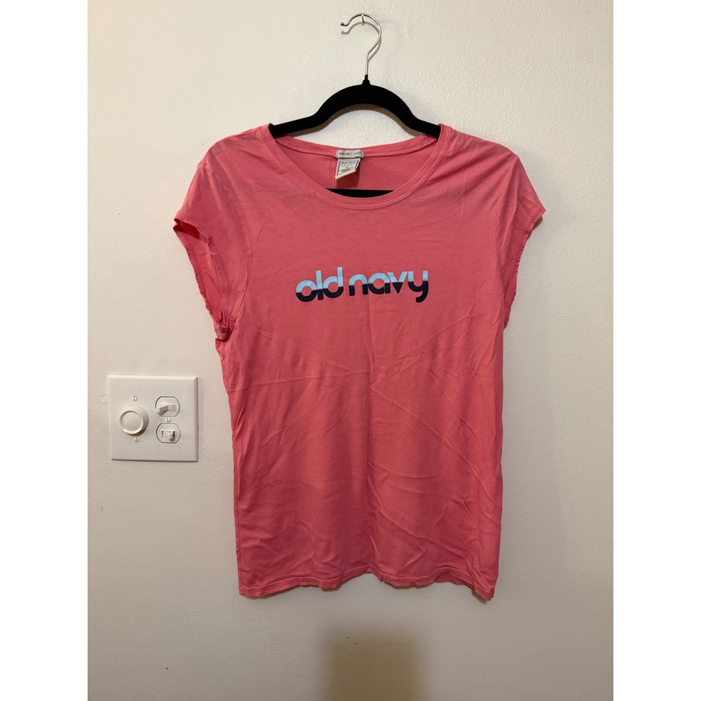 Old Navy Vintage Graphic Tee Coral Y2K Size XL